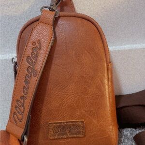 Wrangler Tan Leather Belt Bag